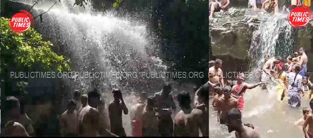 waterfall Abba!! Kapilatheertha and Didagu waterfall are overflowing with ocean of people ಅಬ್ಬಬ್ಬಾ !! ಜನ ಸಾಗರದಿಂದ ತುಂಬಿ ತುಳುಕುತ್ತಿರುವ ಕಪಿಲತೀರ್ಥ ಹಾಗೂ ದಿಡಗು ಜಲಪಾತ 