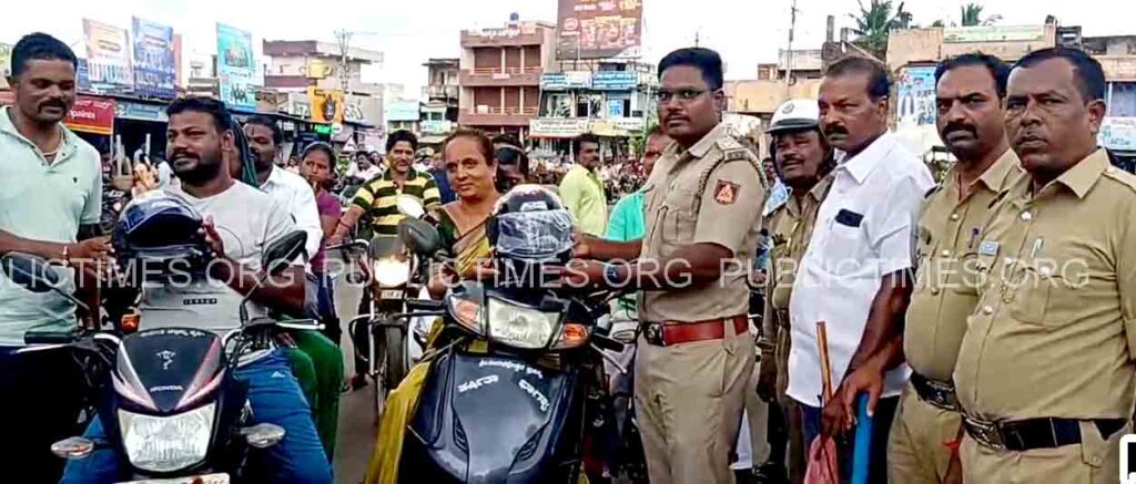 PSI Channaiah Devura issued a stern warning to bikers ಬೈಕ್ ಸವಾರರಿಗೆ ಖಡಕ್ ಎಚ್ಚರಿಕೆ ನೀಡಿದ ಪಿಎಸ್‌ಐ ಚನ್ನಯ್ಯ ದೇವೂರ