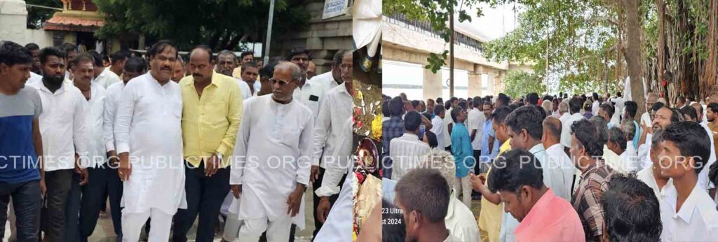 kudalsagama S.R.Navalihiremath who bowed down at Triveni Sangam ತ್ರಿವೇಣಿ ಸಂಗಮದಲ್ಲಿ ಬಾಗಿನ ಅರ್ಪಿಸಿದ ಎಸ್.ಆರ್.ನವಲಿಹಿರೇಮಠ