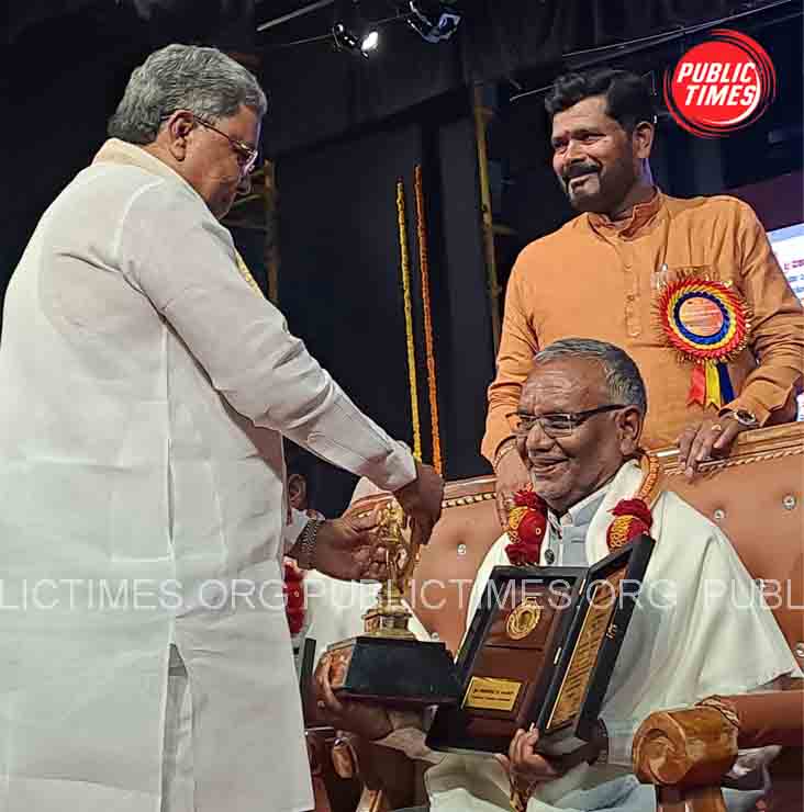 Natak Akademi awardee Mahadev Kambagi ನಾಟಕ ಅಕಾಡೆಮಿ ಪ್ರಶಸ್ತಿ ಪಡೆದ ಮಹಾದೇವ ಕಂಬಾಗಿ